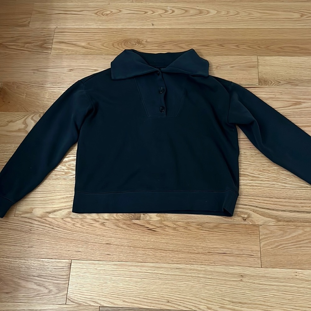 Fleece Polo Sweatshirt
